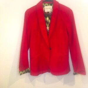 Blossom & Clover red button jacket size 4